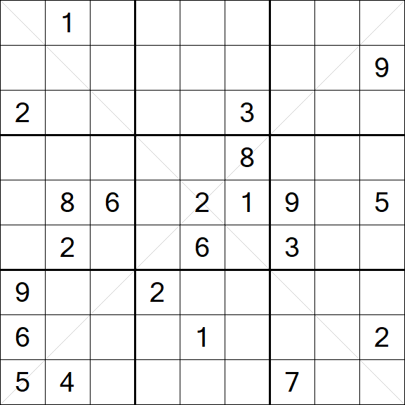Sudoku X - Hard