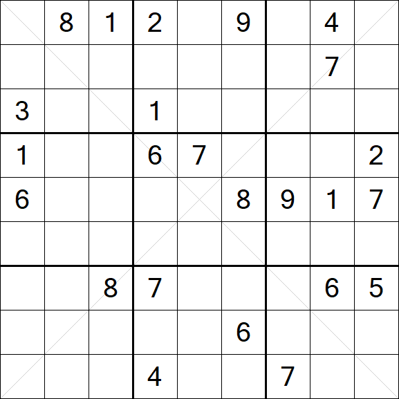 Sudoku X - Hard
