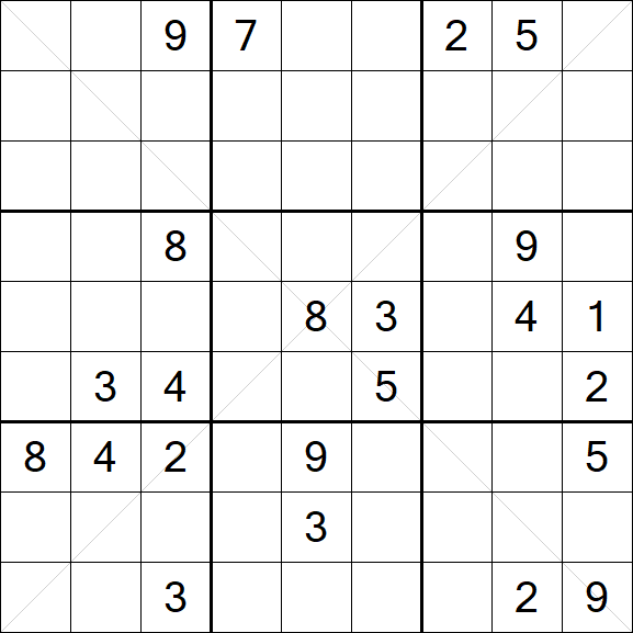 Sudoku X - Hard