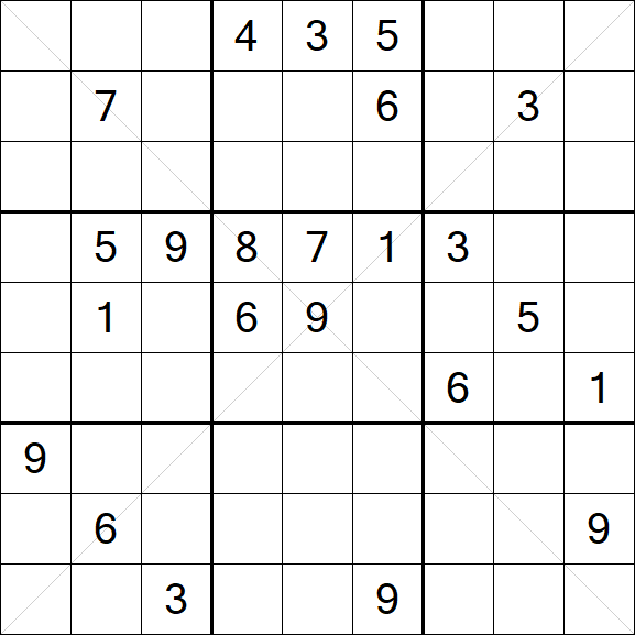 Sudoku X - Difícil