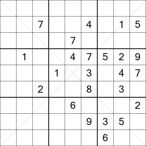 Sudoku X - Difícil