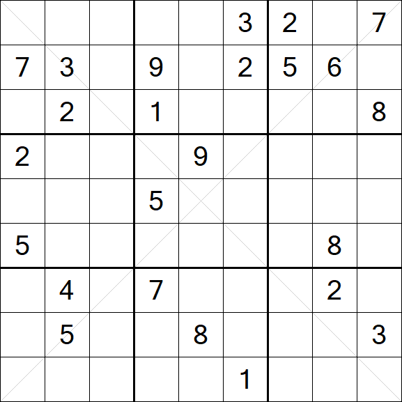 Sudoku X - Difficile