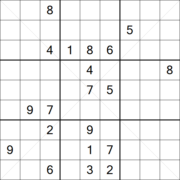 Sudoku X - Difficile