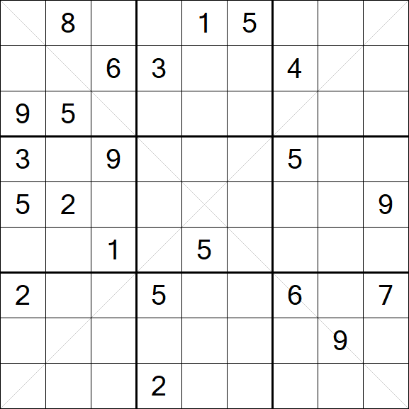 Sudoku X - Difficile