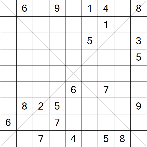 Sudoku X - Difficile