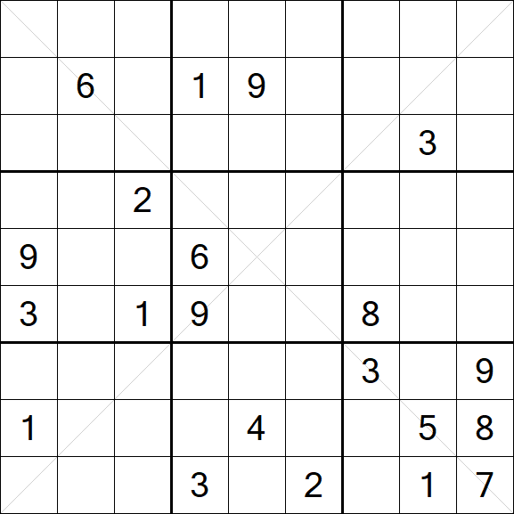 Sudoku X - Difícil