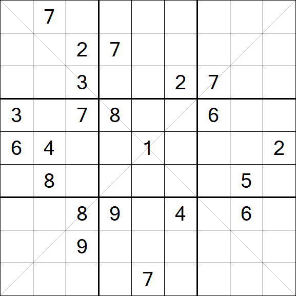 Sudoku X - Difícil