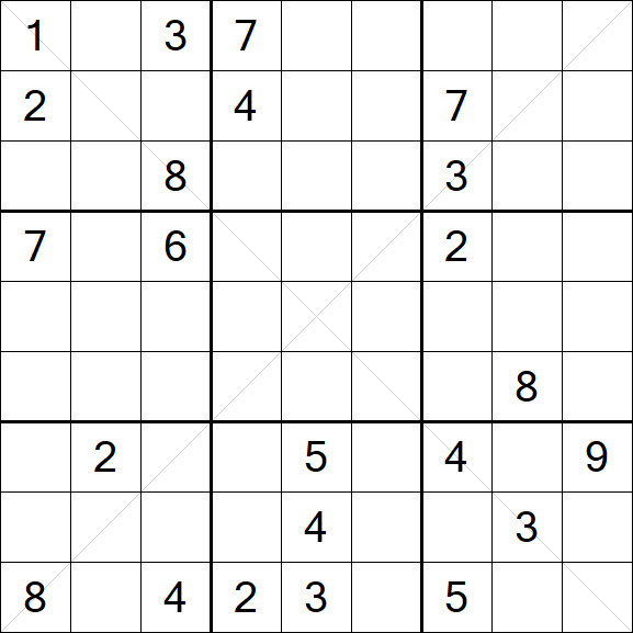 Sudoku X - Difícil
