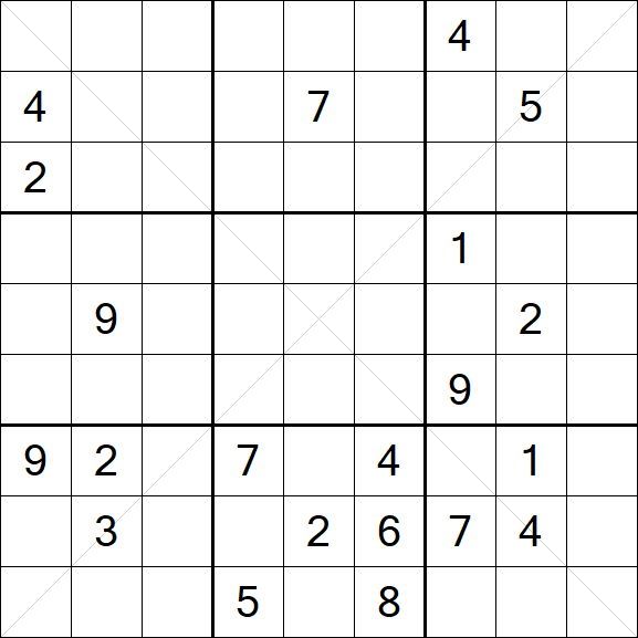 Sudoku X - Hard