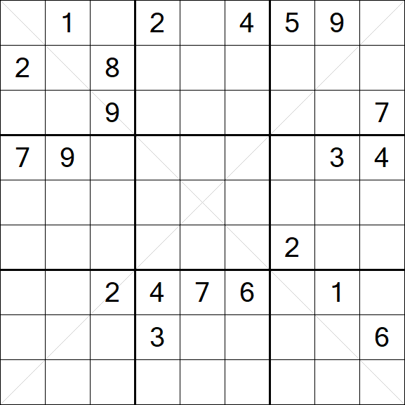 Sudoku X - Hard
