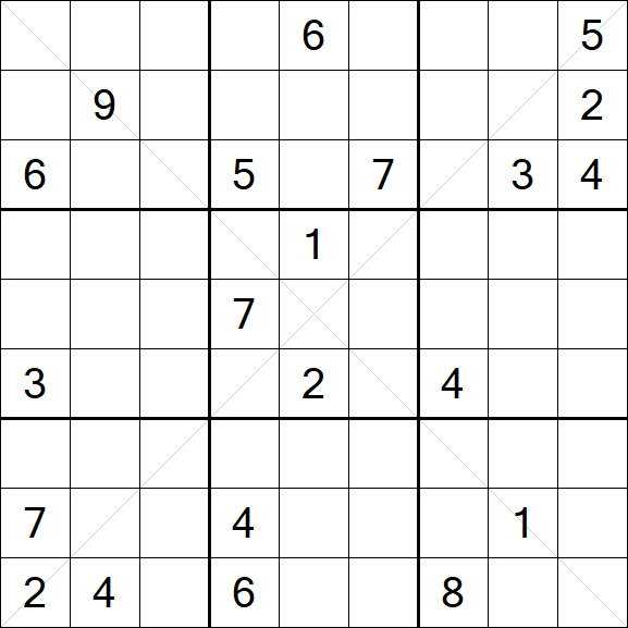 Sudoku X - Hard