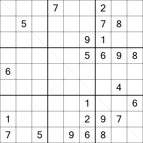 Sudoku X - Hard