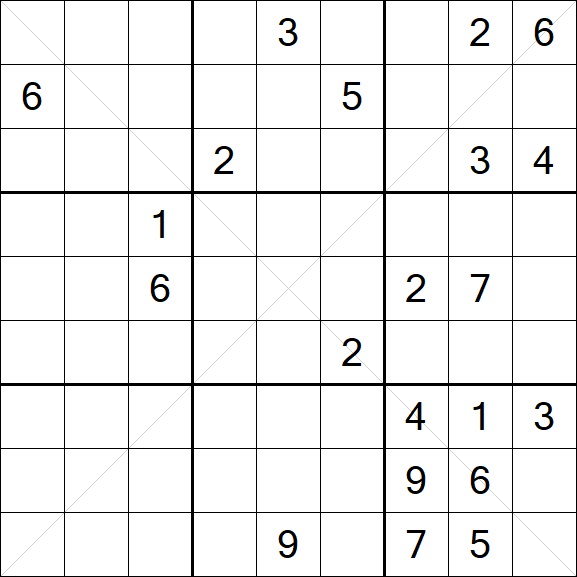 Sudoku X - Difficile