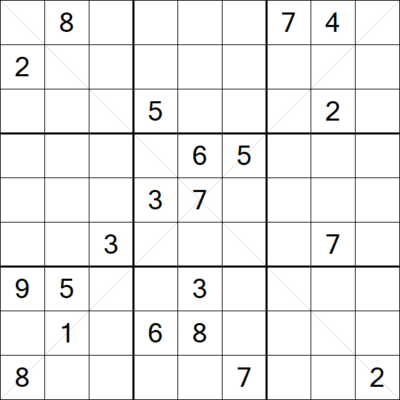 Sudoku X - Hard