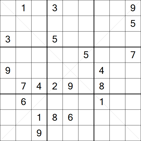 Sudoku X - Hard