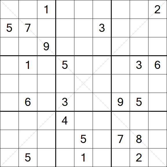 Sudoku X - Hard