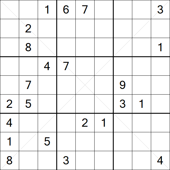 Sudoku X - Hard