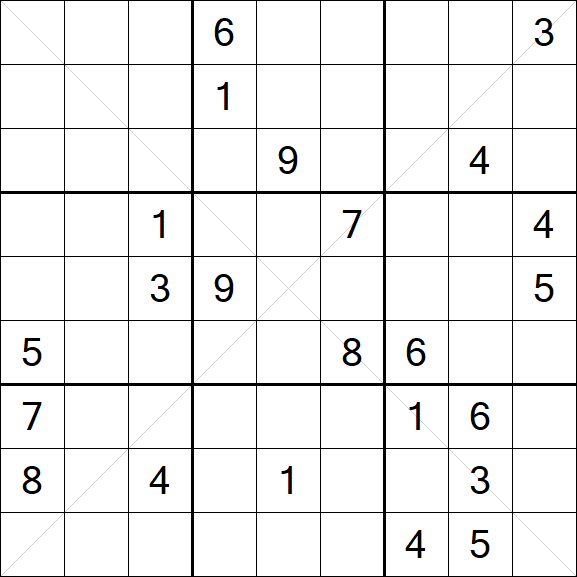 Sudoku X - Difícil