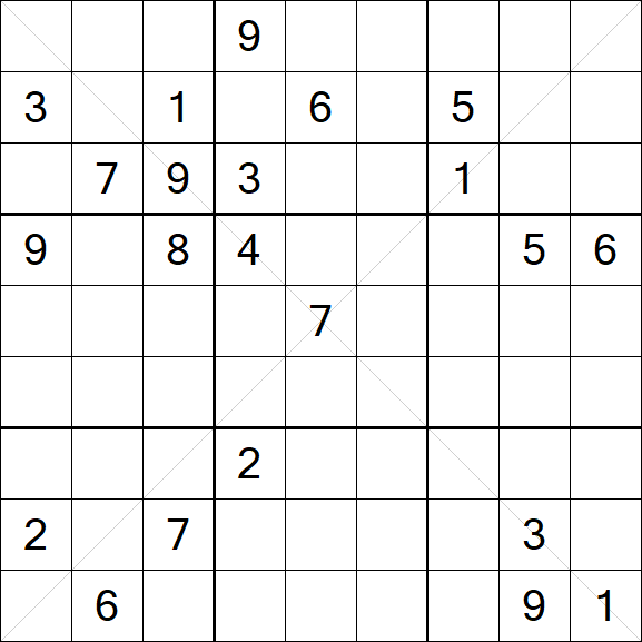 Sudoku X - Hard