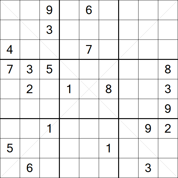 Sudoku X - Hard