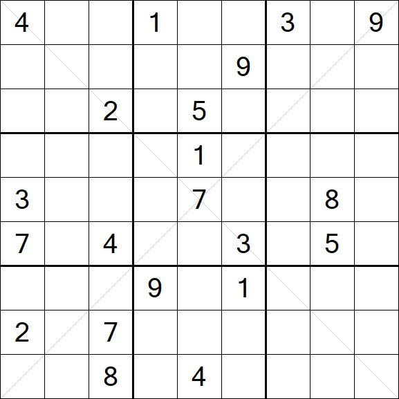 Sudoku X - Hard