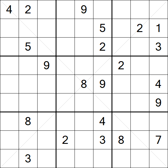 Sudoku X - Hard