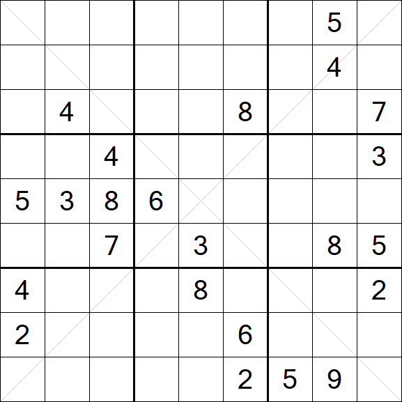 Sudoku X - Hard