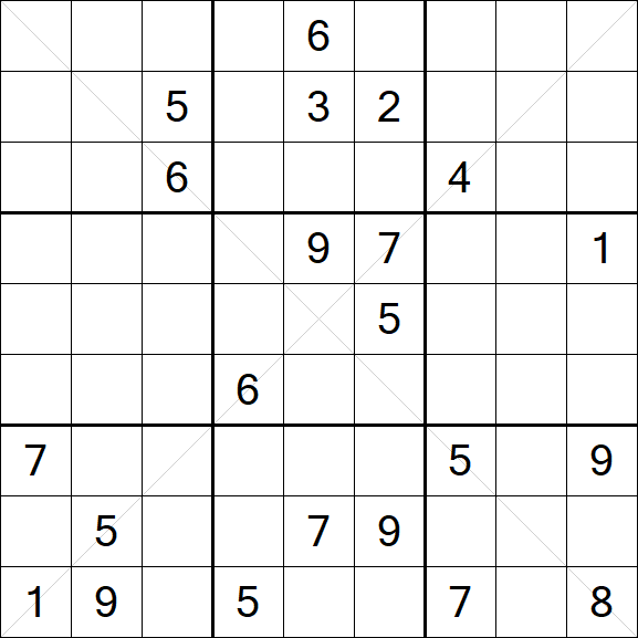 Sudoku X - Difficile
