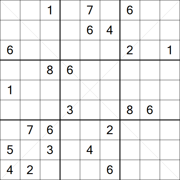 Sudoku X - Hard