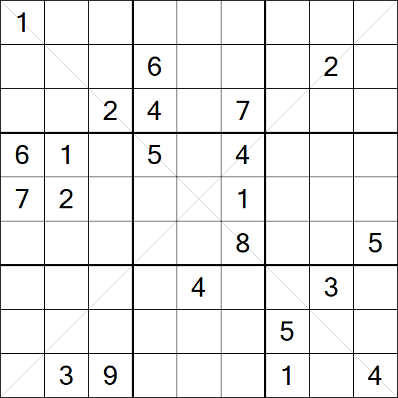 Sudoku X - Hard