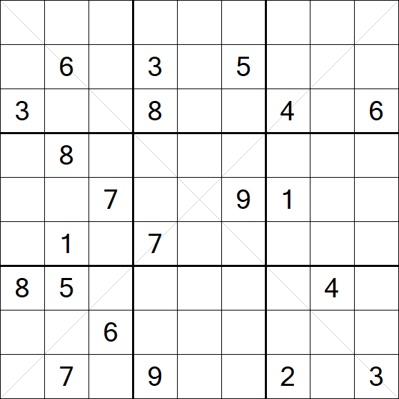 Sudoku X - Hard