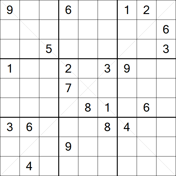 Sudoku X - Hard