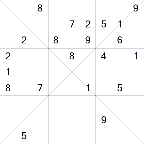 Sudoku X - Hard
