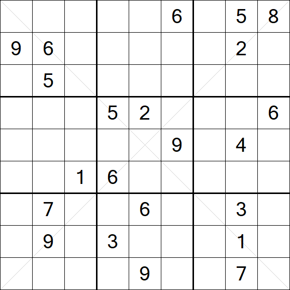 Sudoku X - Hard