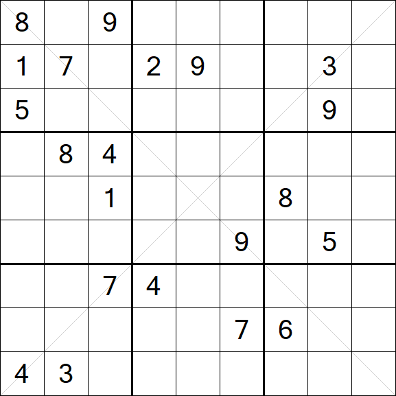 Sudoku X - Hard