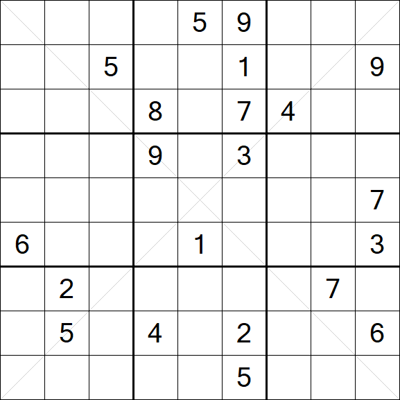 Sudoku X - Hard