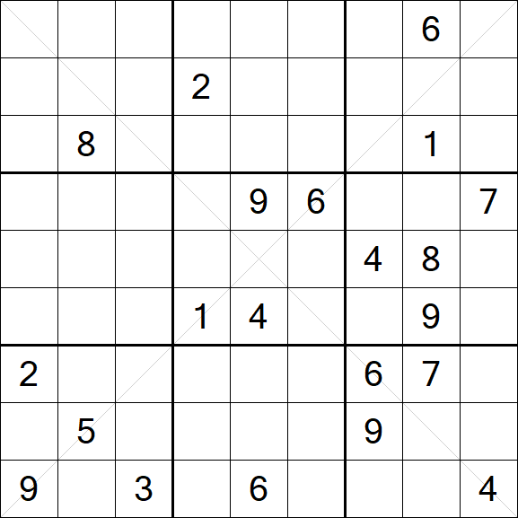 Sudoku X - Hard