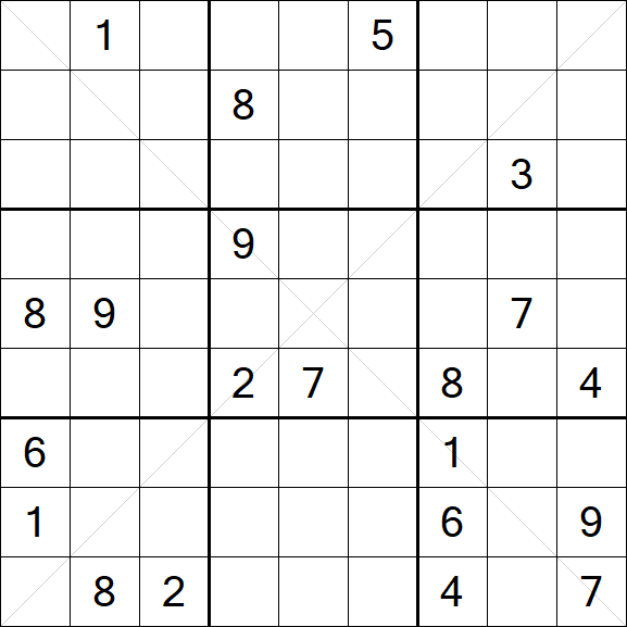 Sudoku X - Hard