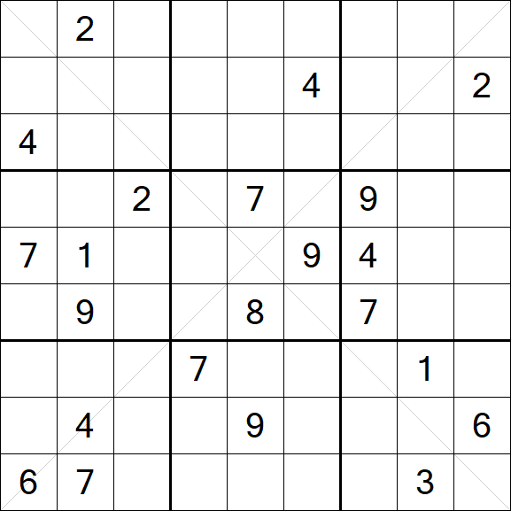 Sudoku X - Hard