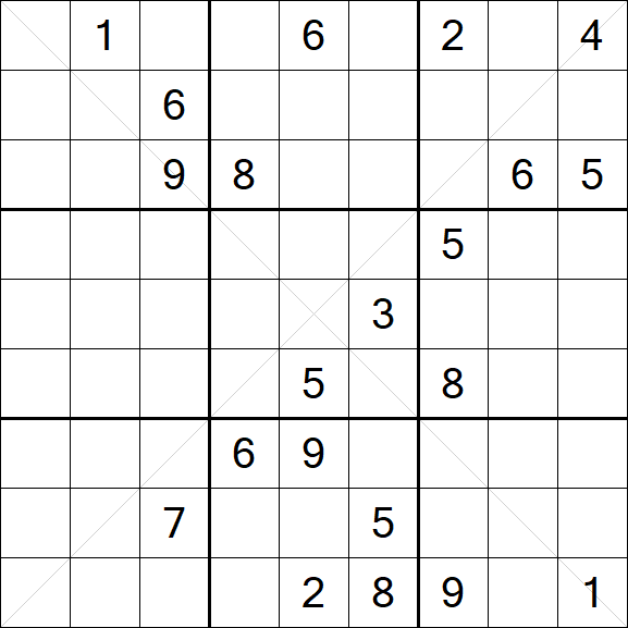 Sudoku X - Hard