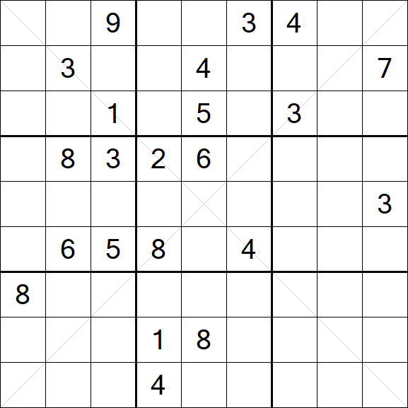 Sudoku X - Hard
