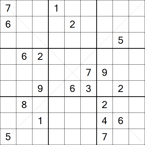Sudoku X - Hard