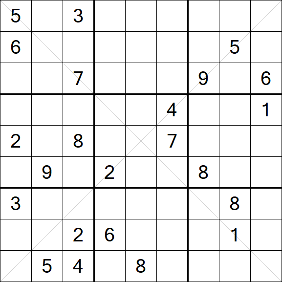 Sudoku X - Hard