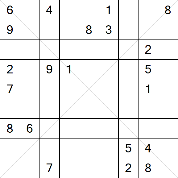 Sudoku X - Hard