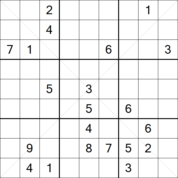 Sudoku X - Hard