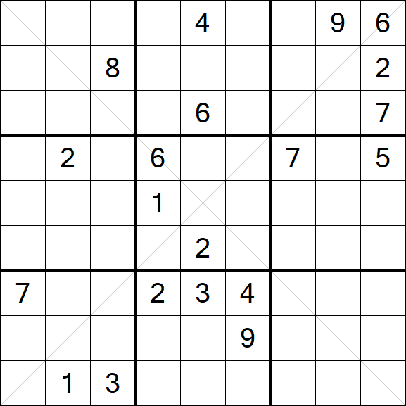 Sudoku X - Hard