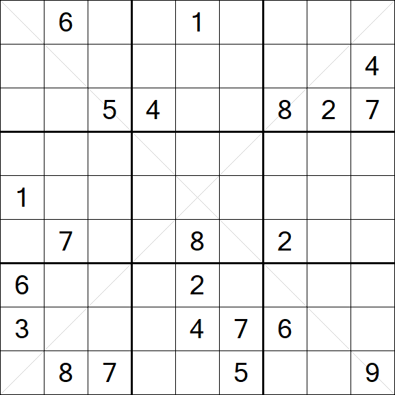 Sudoku X - Hard