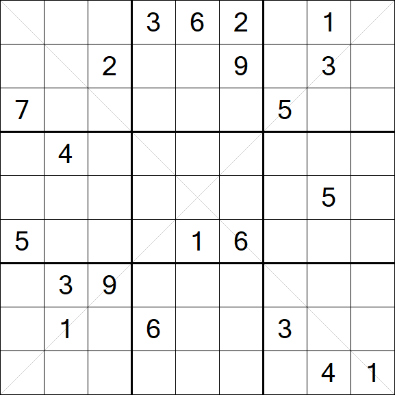 Sudoku X - Hard