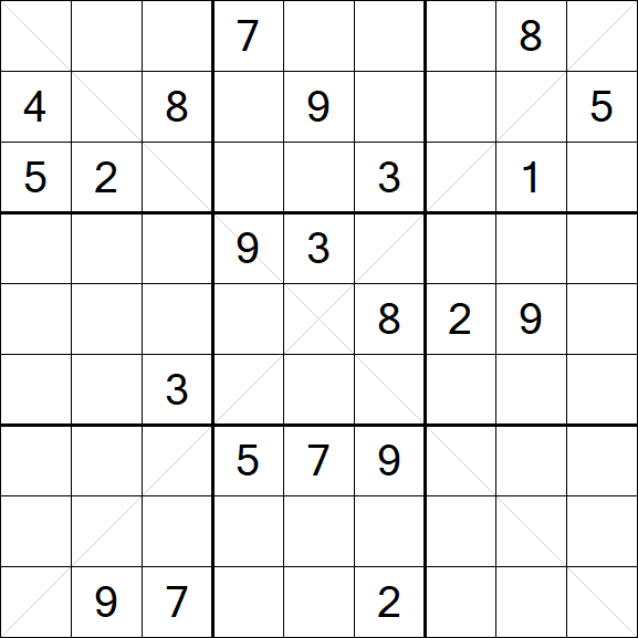 Sudoku X - Difícil