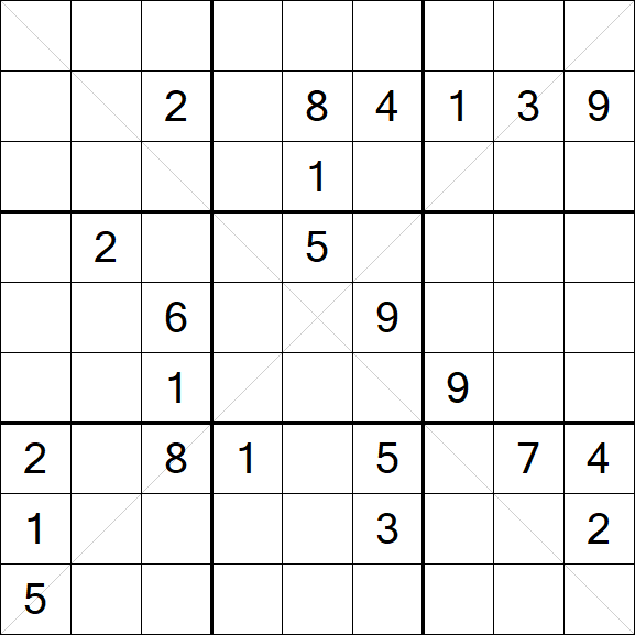 Sudoku X - Difícil